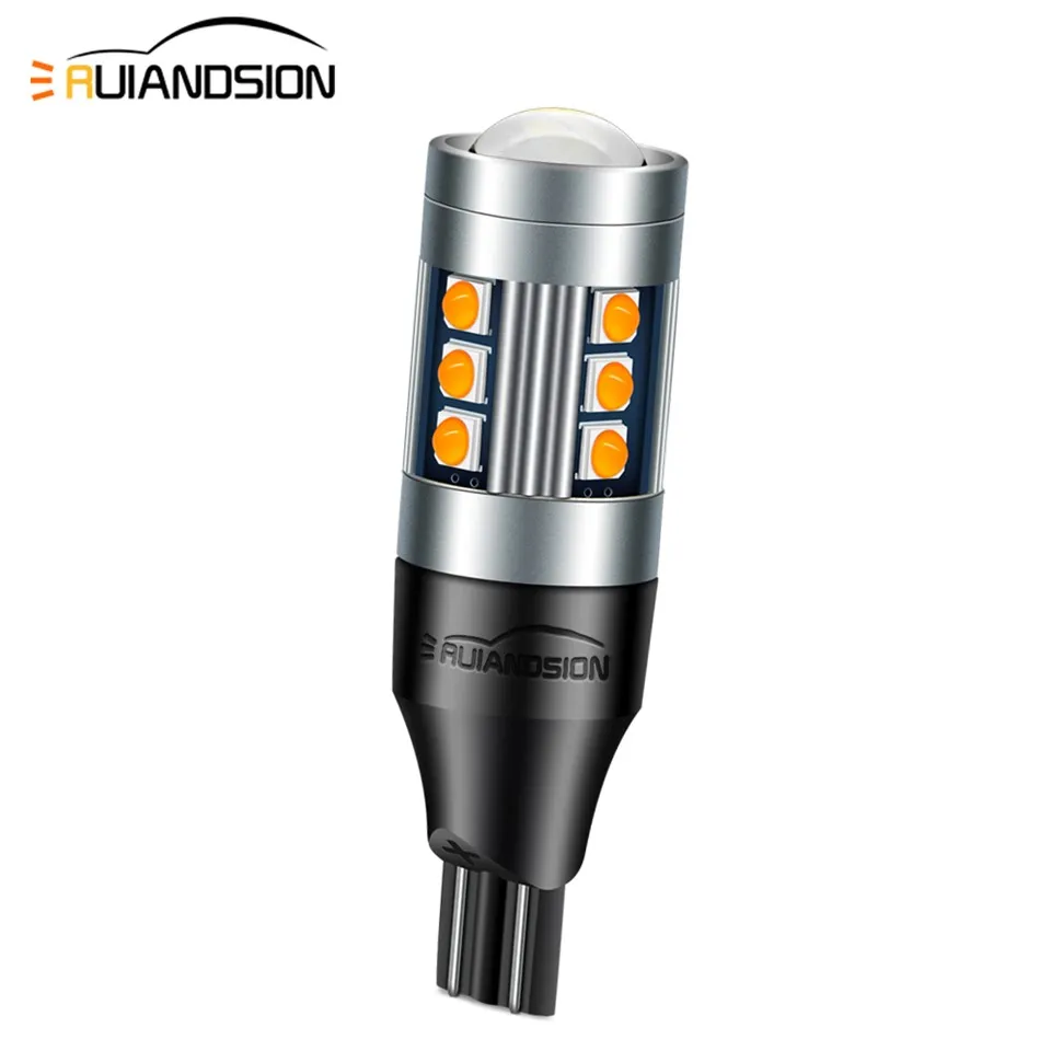 Ruiandsion No Hyper Flash T15 bulbs Made In China 12V 24V Amber Yellow Ruiandsion No Hyper Flash T15 bulbs Made In China 12V 24V Amber Yellow